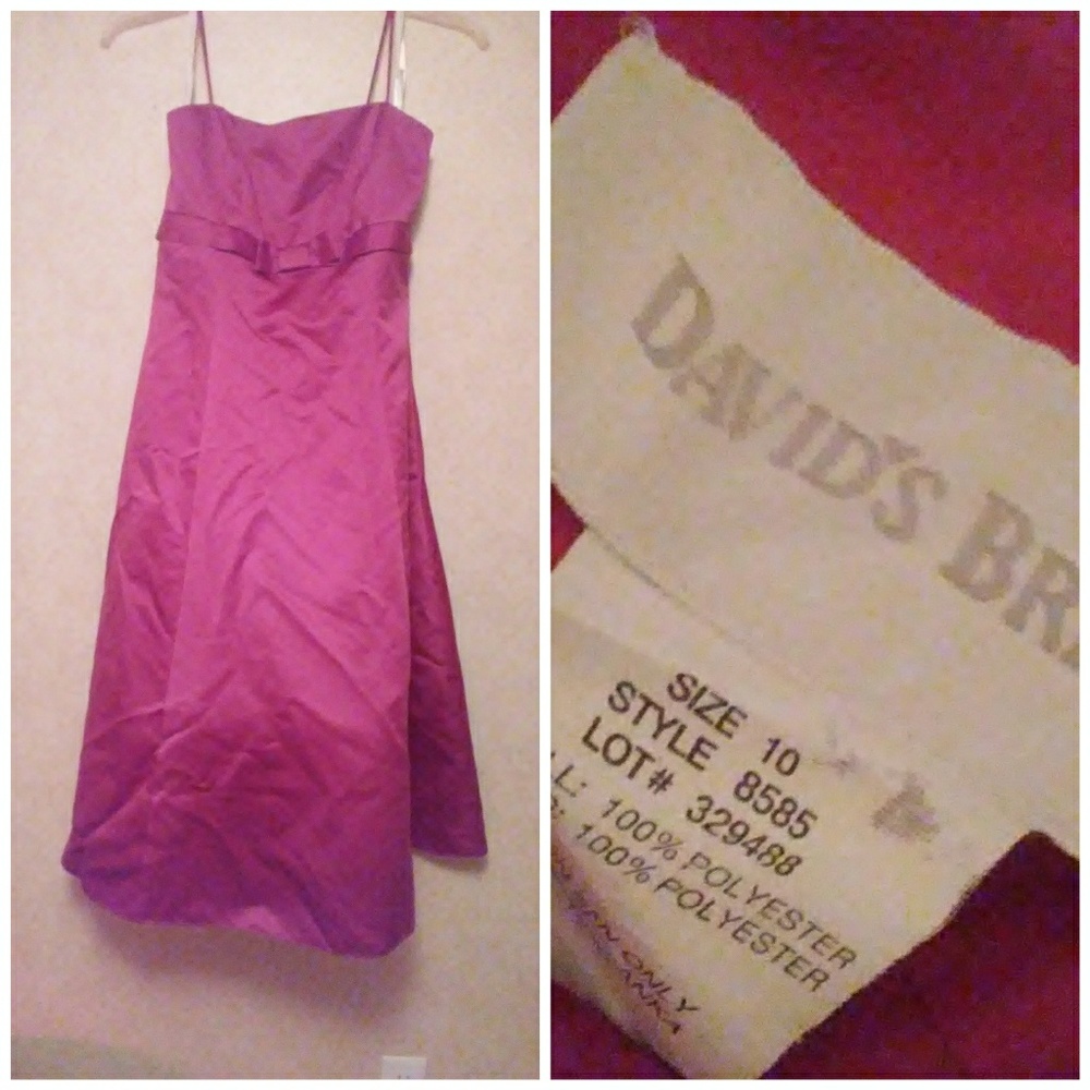 Davids bridal pink dress